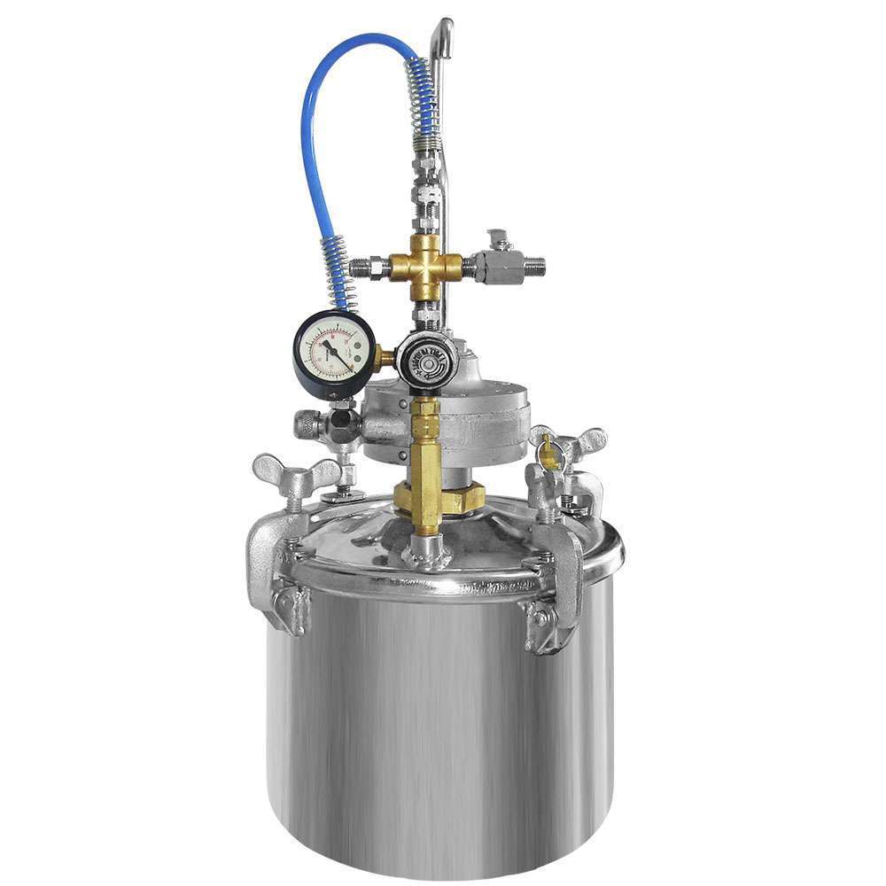 WDT-9 - TANQUE 1 GL (4LTS) EM AÇO INOX COM AGITADOR PNEUMÁTICO