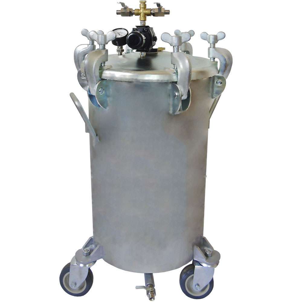 WDT-58 - TANQUE 10 GLS (40LTS) EM AÇO INOX SAÍDA INFERIOR SEM AGITADOR