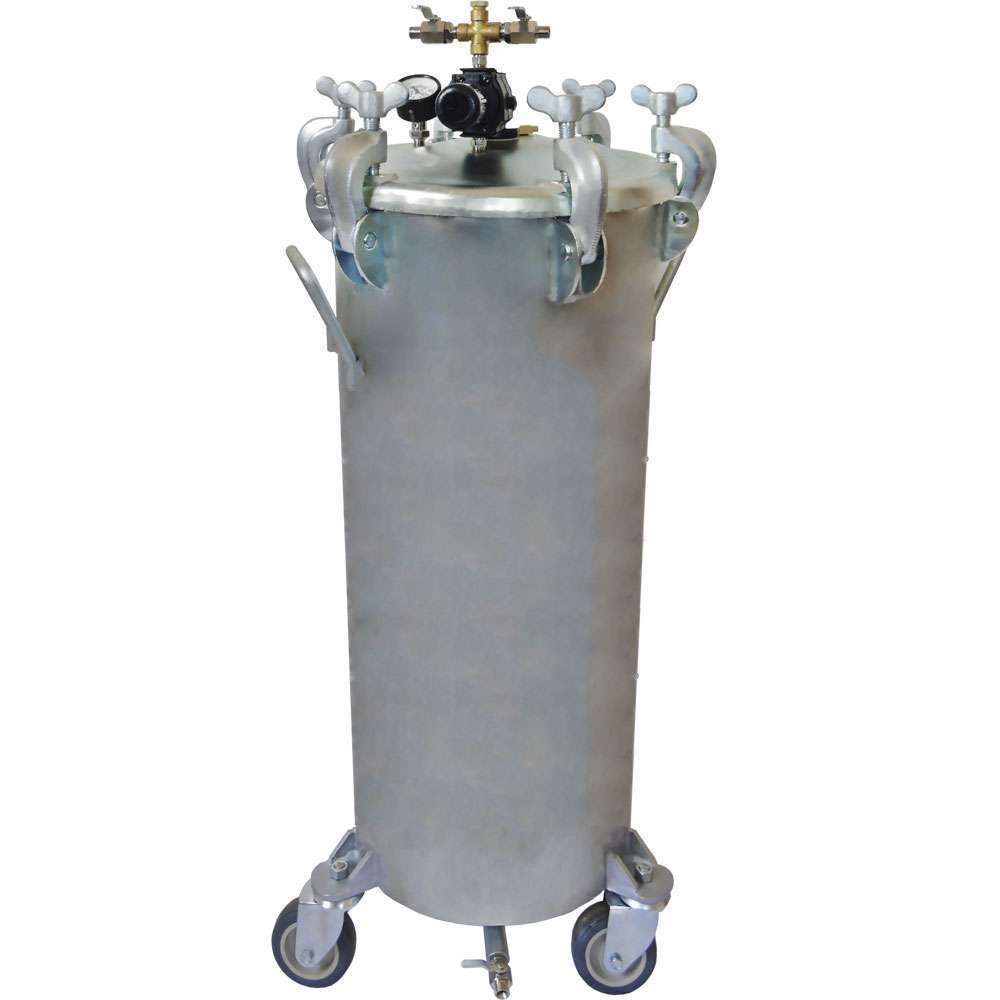 WDT-76 - TANQUE 20 GLS (80LTS) EM AÇO CARBONO SAÍDA INFERIOR SEM AGITADOR