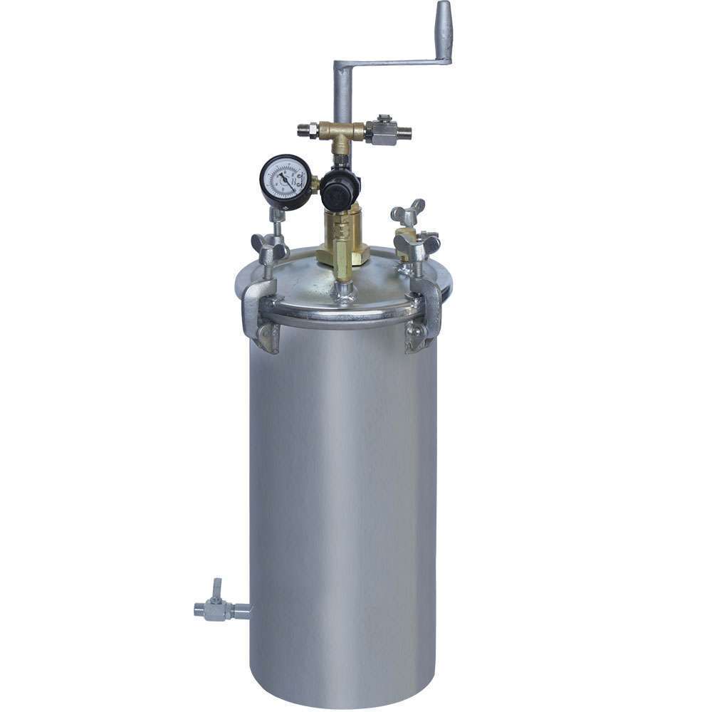 WDT-29 - TANQUE 03 GLS (12LTS) EM AÇO CARBONO SAÍDA FLUÍDO INFERIOR COM AGITADOR MANUAL