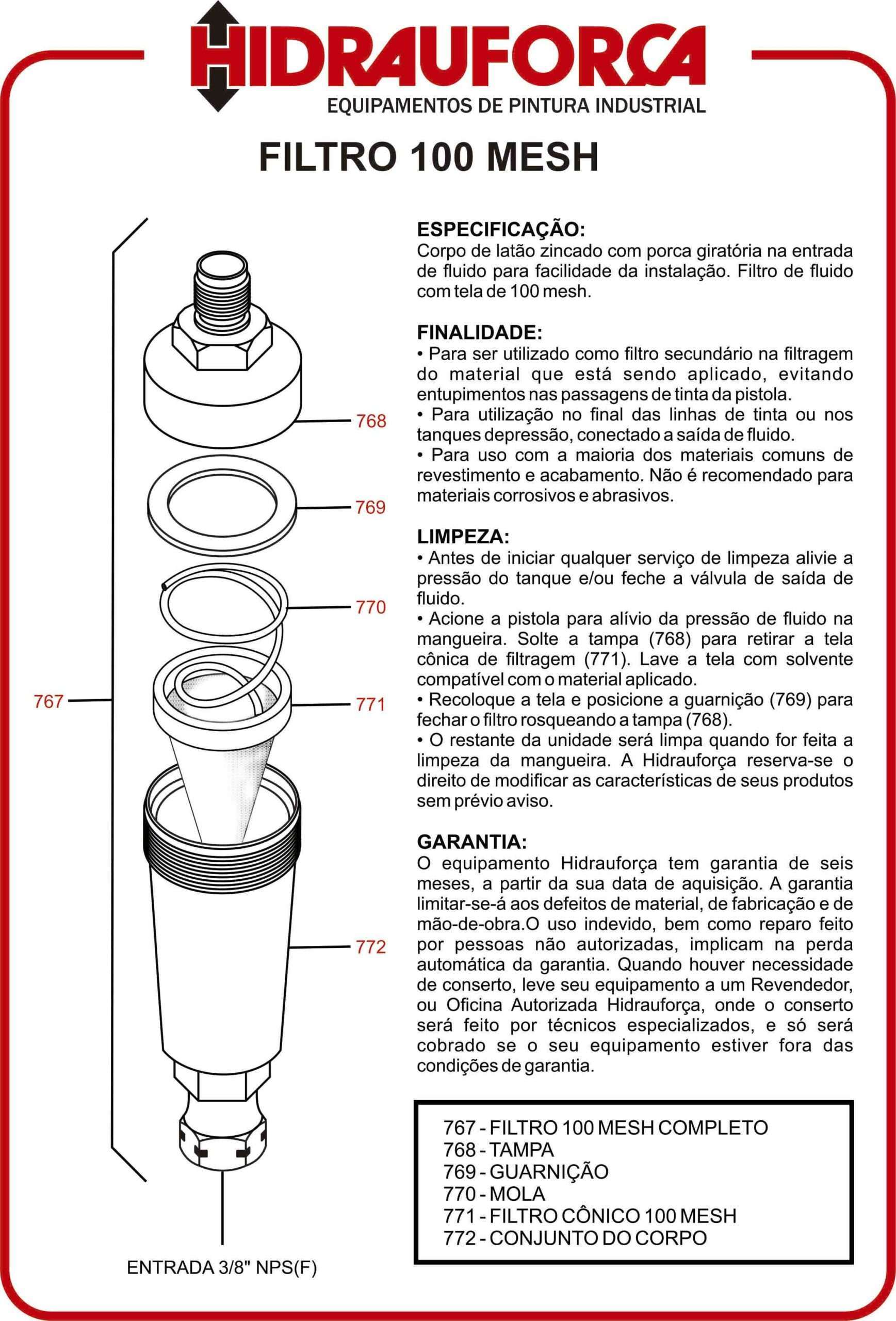 FILTRO DE FLUÍDO 100 MESH PARA TANQUE OU BOMBA - Image 2