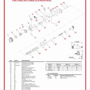 REPOSIÇÃO PEÇAS PISTOLA AUTOMATICA AGX