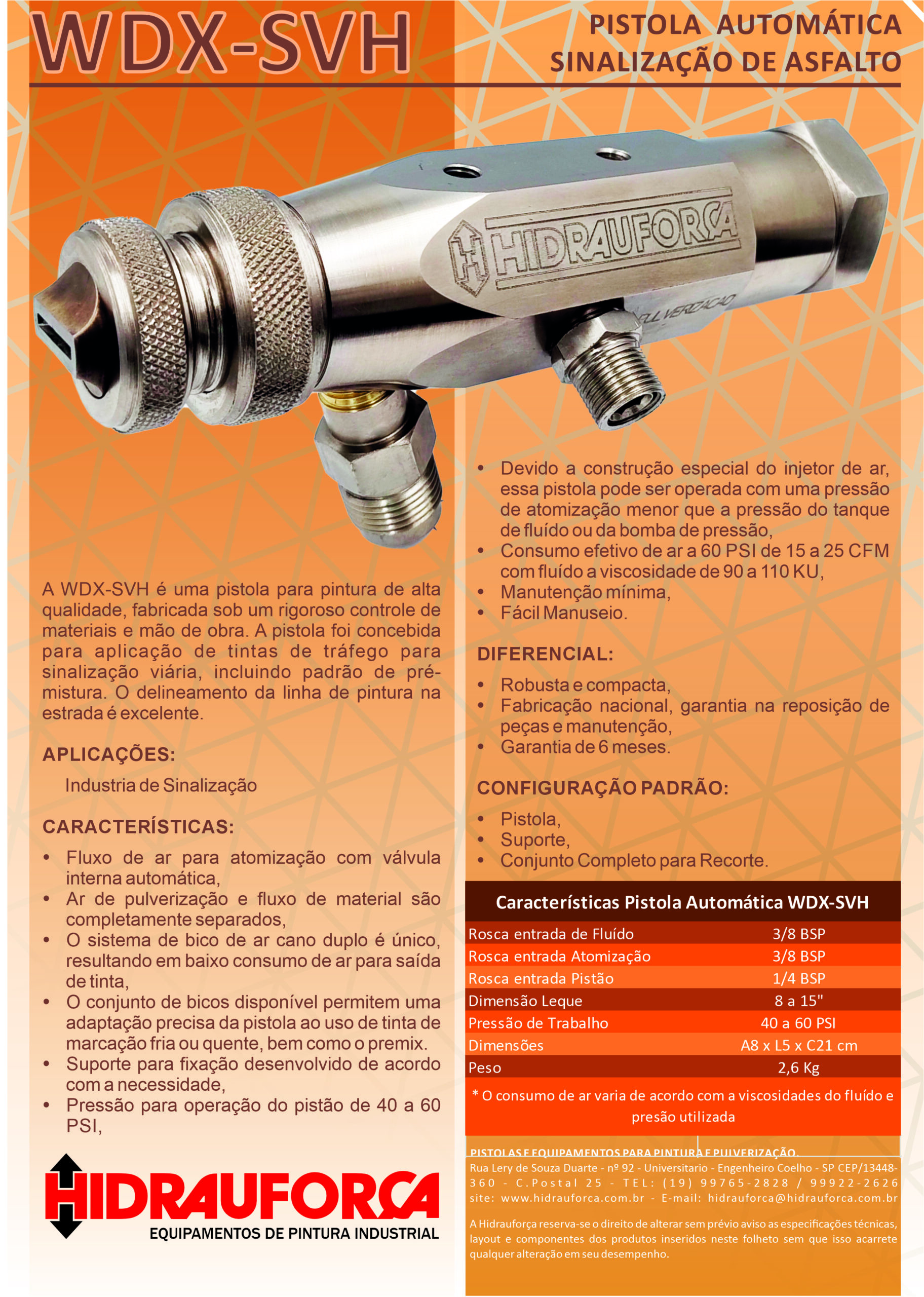 PISTOLA PARA PINTURA AUTOMÁTICA DE SINALIZAÇÃO VIÁRIA HORIZONTAL WDX-SVH - Image 3